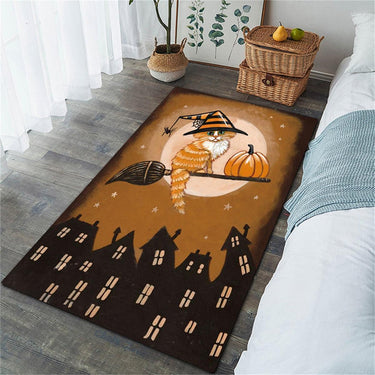 Poly-Fluff Cat Carpet Rugs KittyNook Cat Company Witchy Ginger Cat 40x60cm